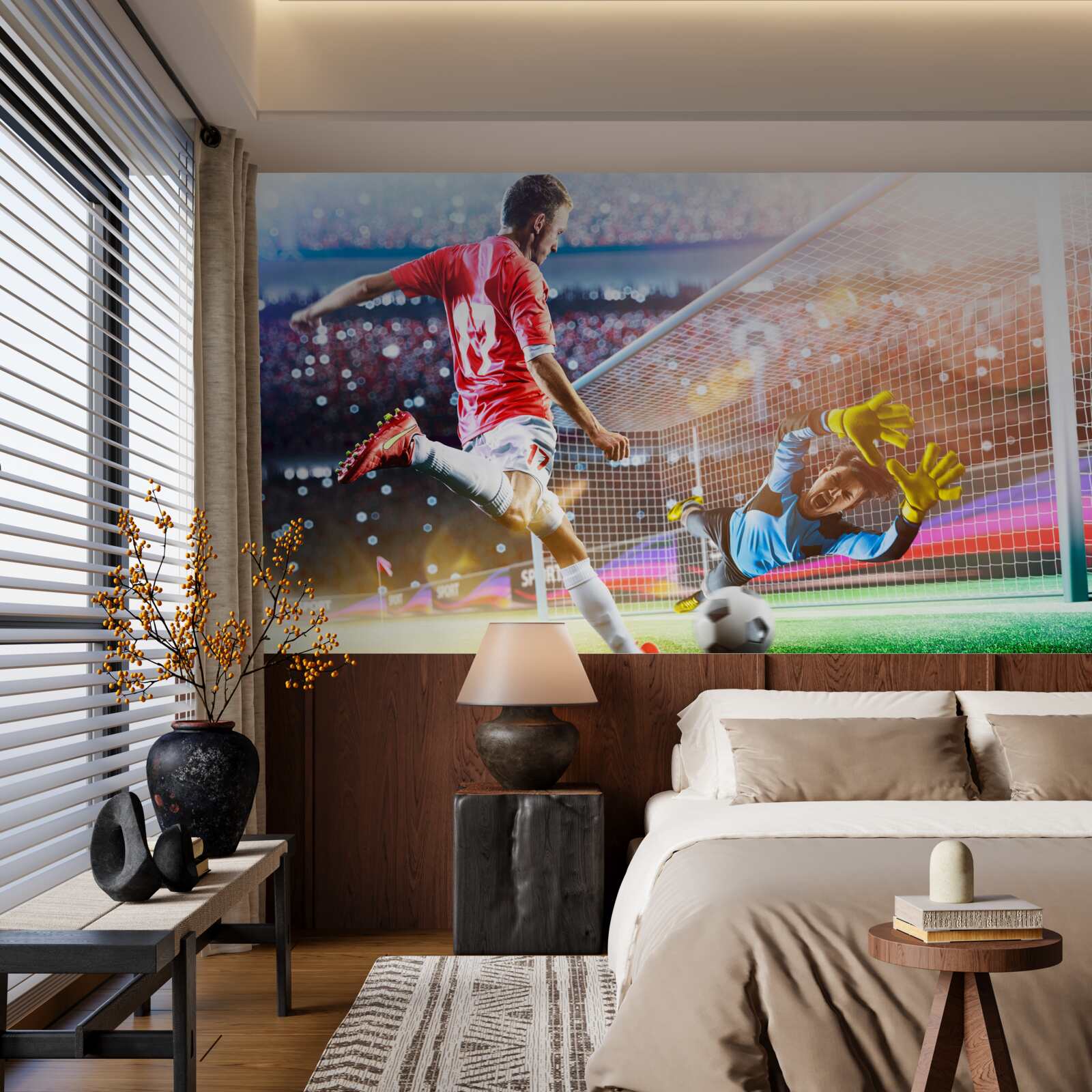 Fototapeta hráč strieľať na bránu