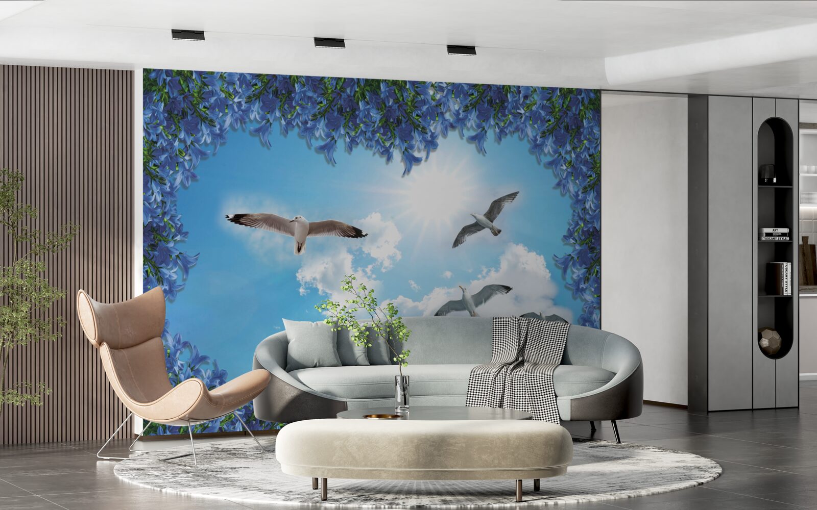 Fototapeta na modrej oblohe sú vznášajú čajky