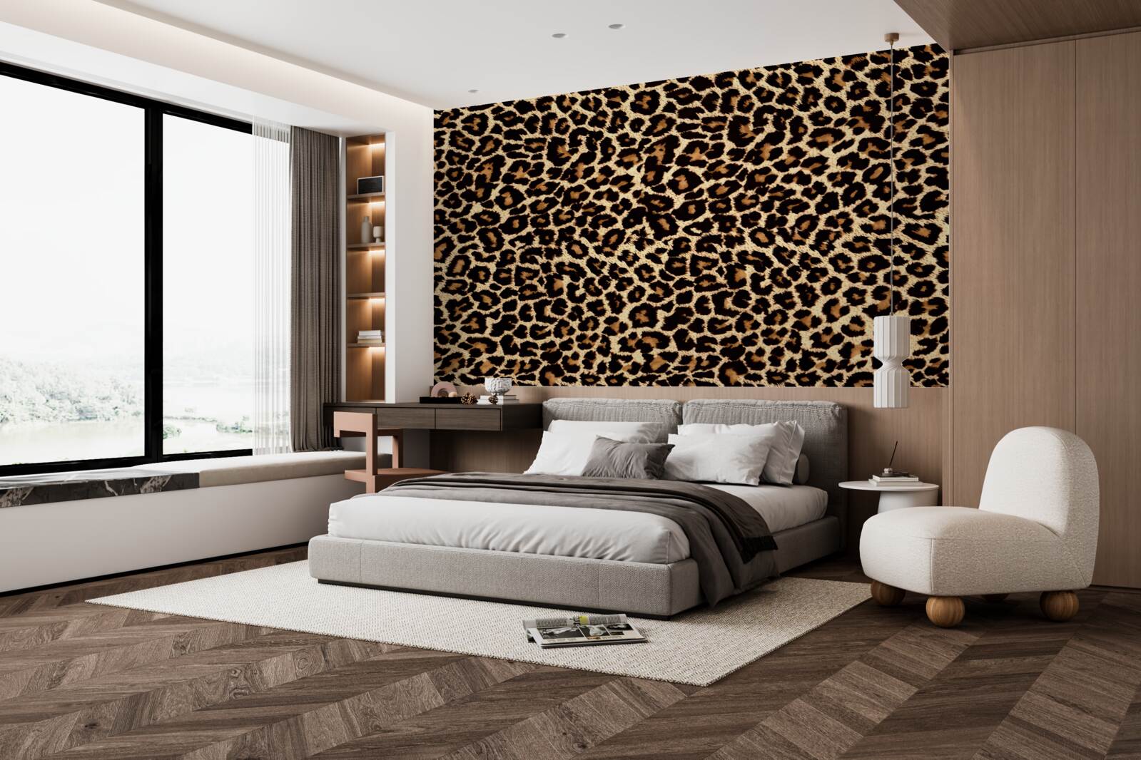 Fototapeta neobvyklý leopardí vzor