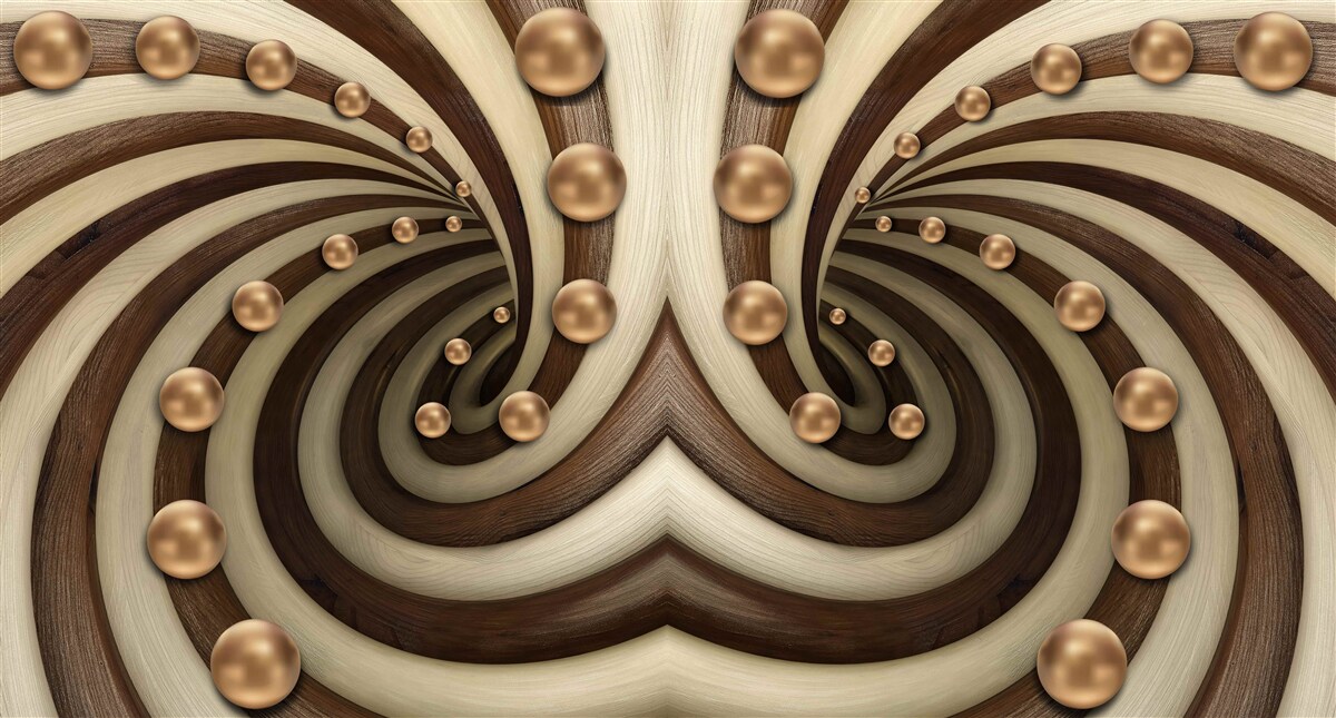 Fototapeta Na povrch padajú hrudky zlatistej farby