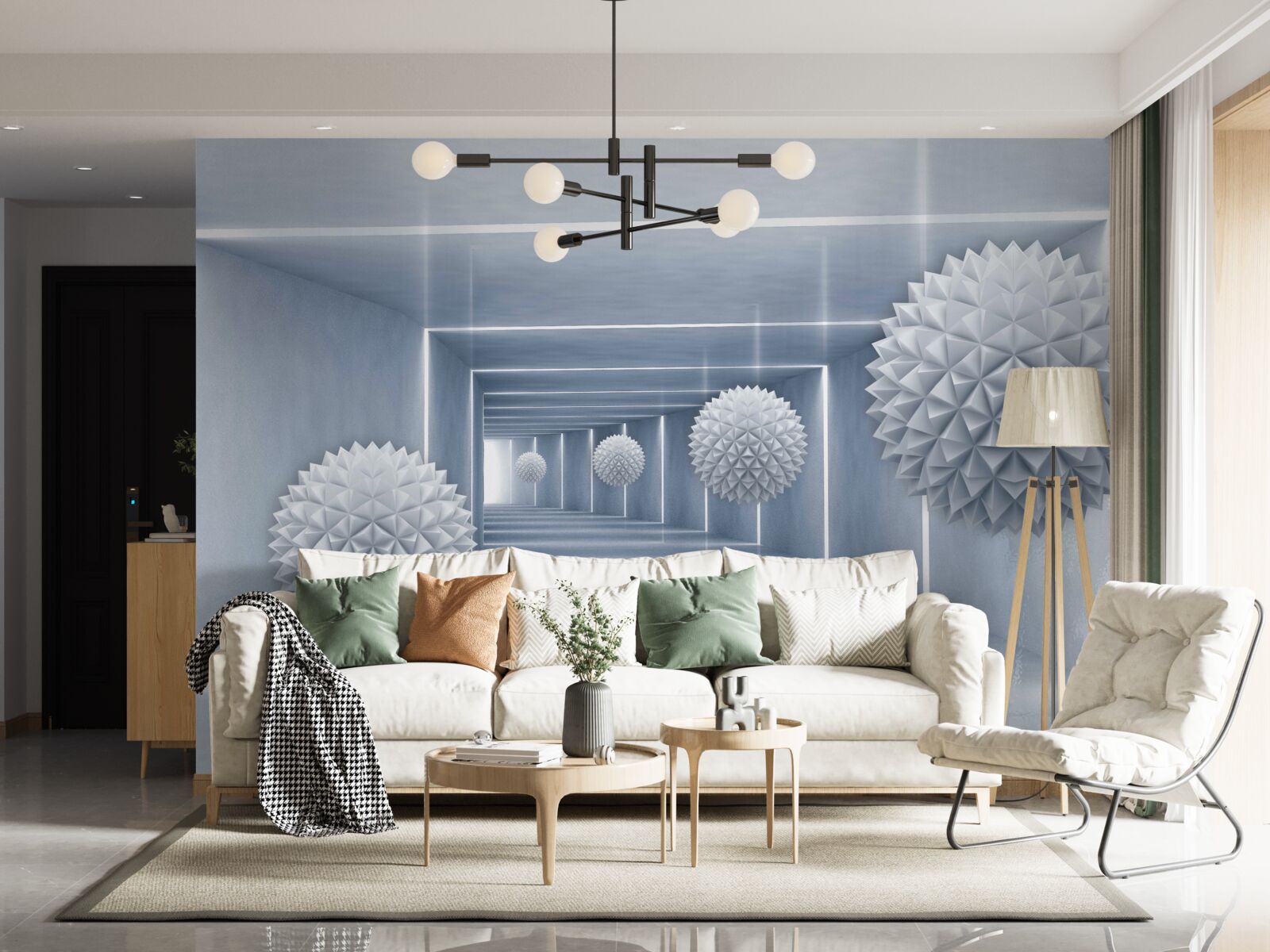 Fototapeta gule plávajúce v pravouhlom priechode