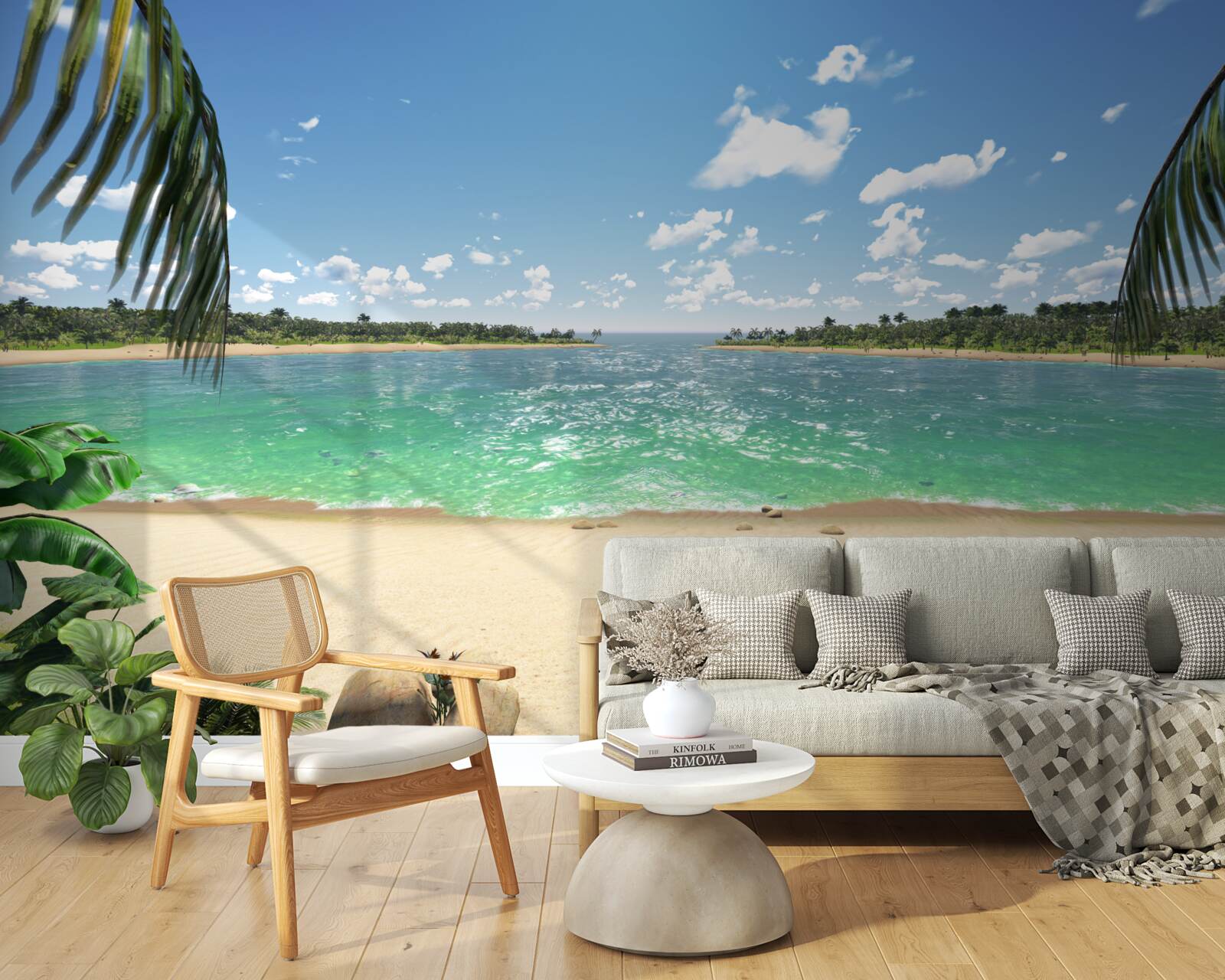 Fototapeta pláž so zlatým pieskom na tyrkysovom pobreží