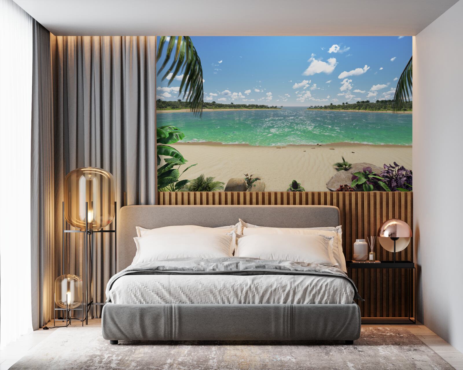 Fototapeta pláž so zlatým pieskom na tyrkysovom pobreží