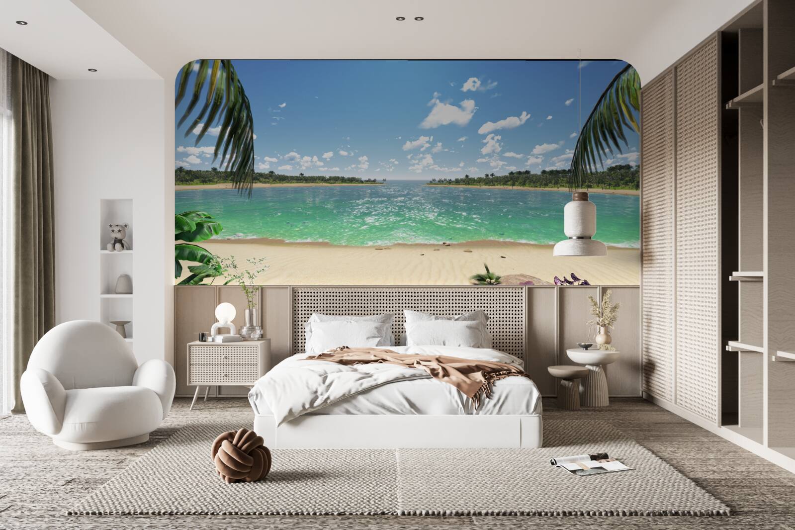 Fototapeta pláž so zlatým pieskom na tyrkysovom pobreží