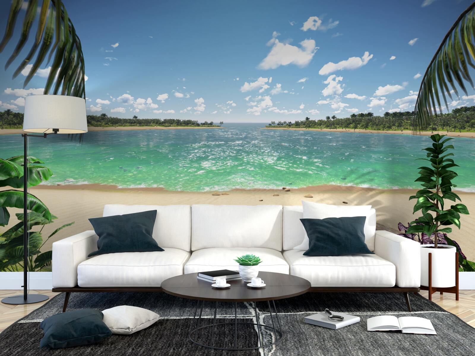 Fototapeta pláž so zlatým pieskom na tyrkysovom pobreží