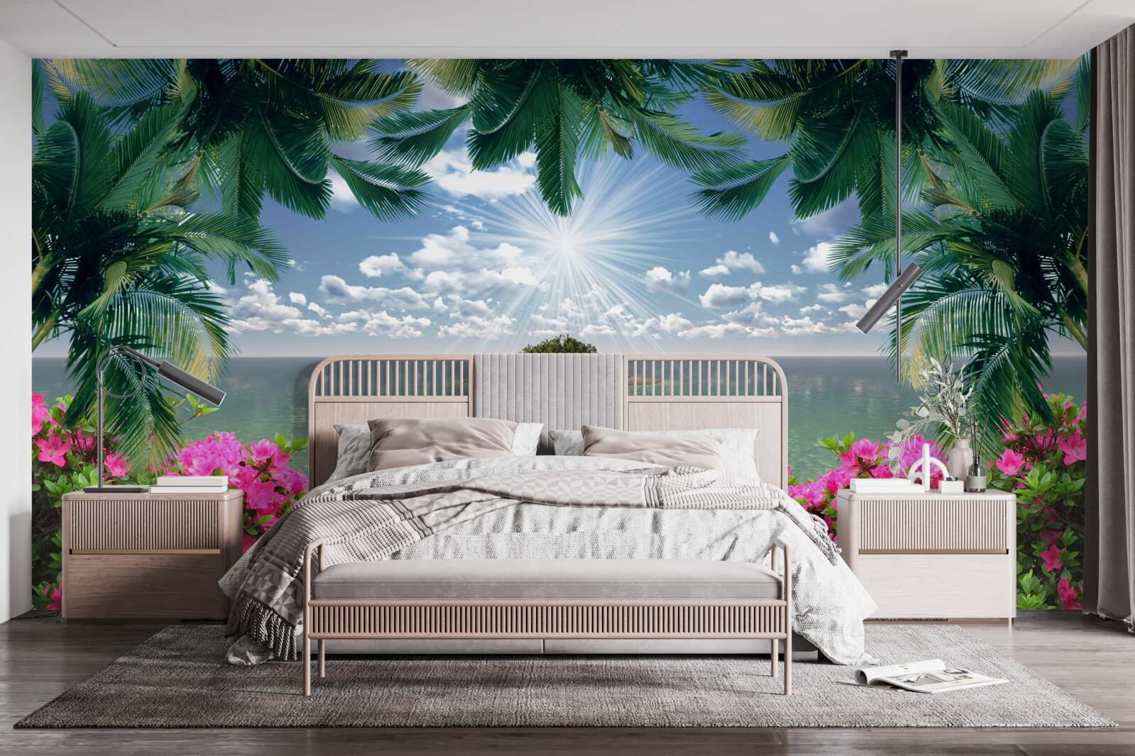 Fototapeta kamenná cesta vedúca na ostrov v oceáne