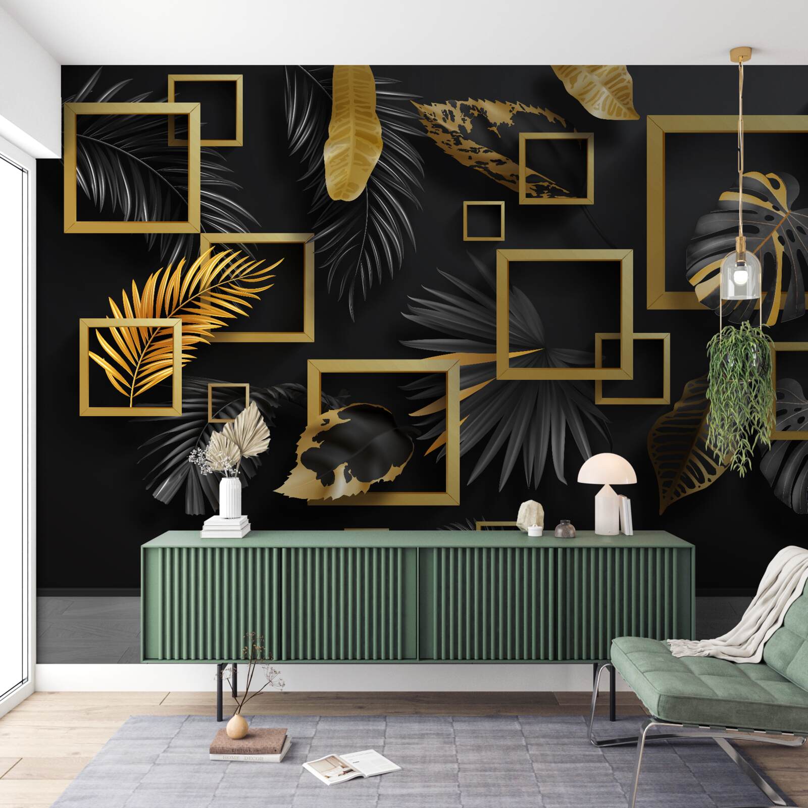 Fototapeta Ťažká stena má zlaté ramená