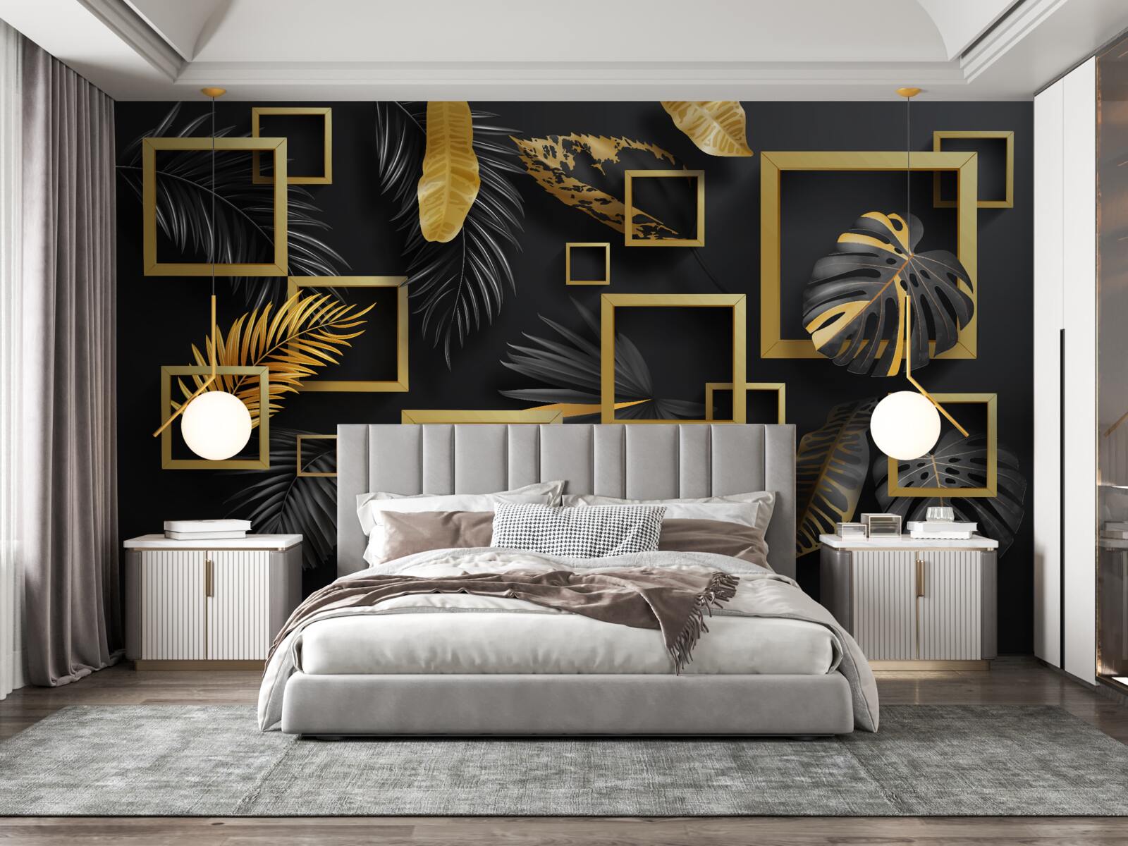 Fototapeta Ťažká stena má zlaté ramená