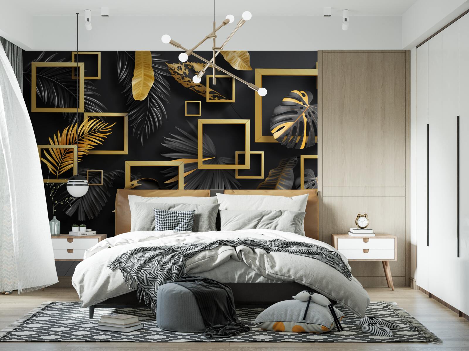 Fototapeta Ťažká stena má zlaté ramená