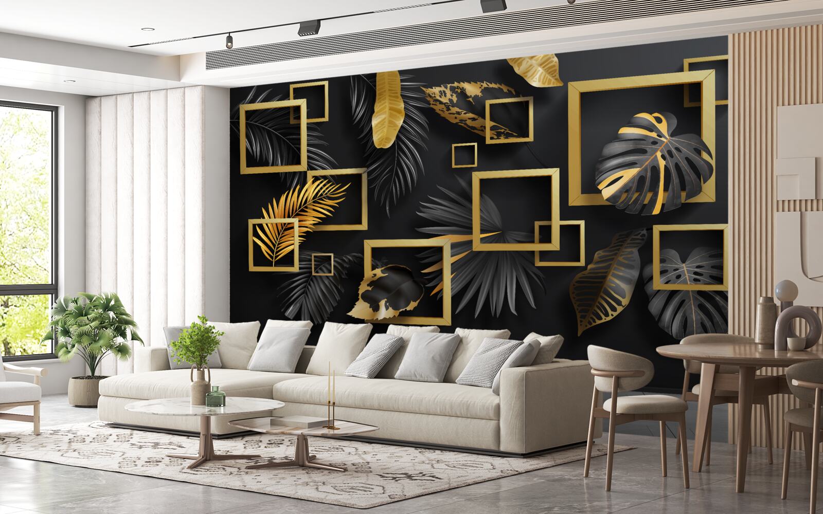 Fototapeta Ťažká stena má zlaté ramená