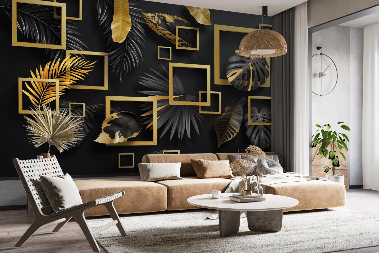 Fototapeta Ťažká stena má zlaté ramená