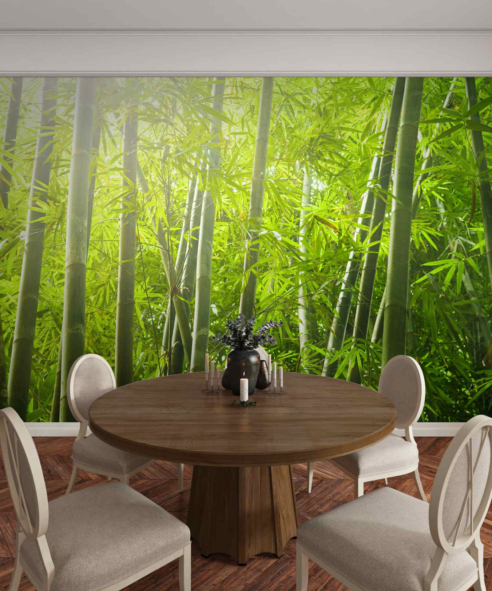 Fototapeta husté bambusové chatrče