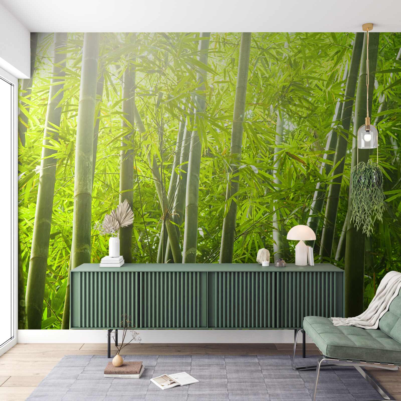 Fototapeta husté bambusové chatrče