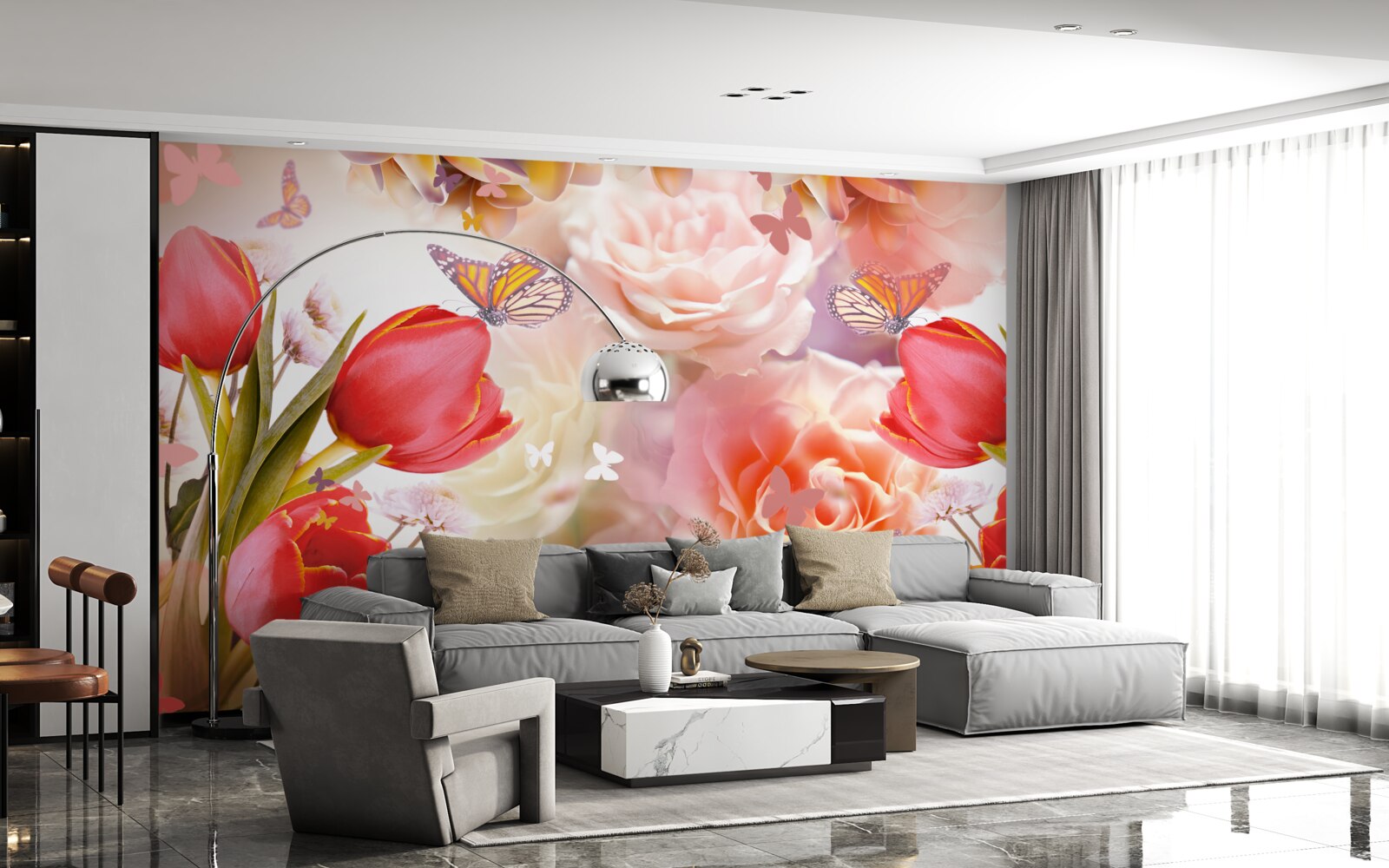 Fototapeta nádherný kvetinový vzor