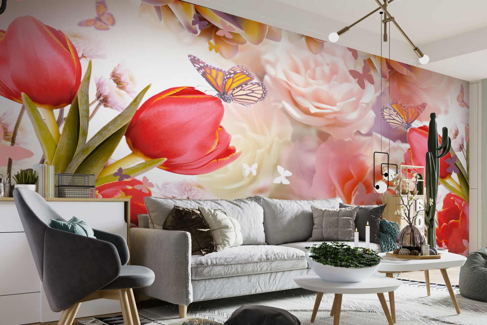 Fototapeta nádherný kvetinový vzor