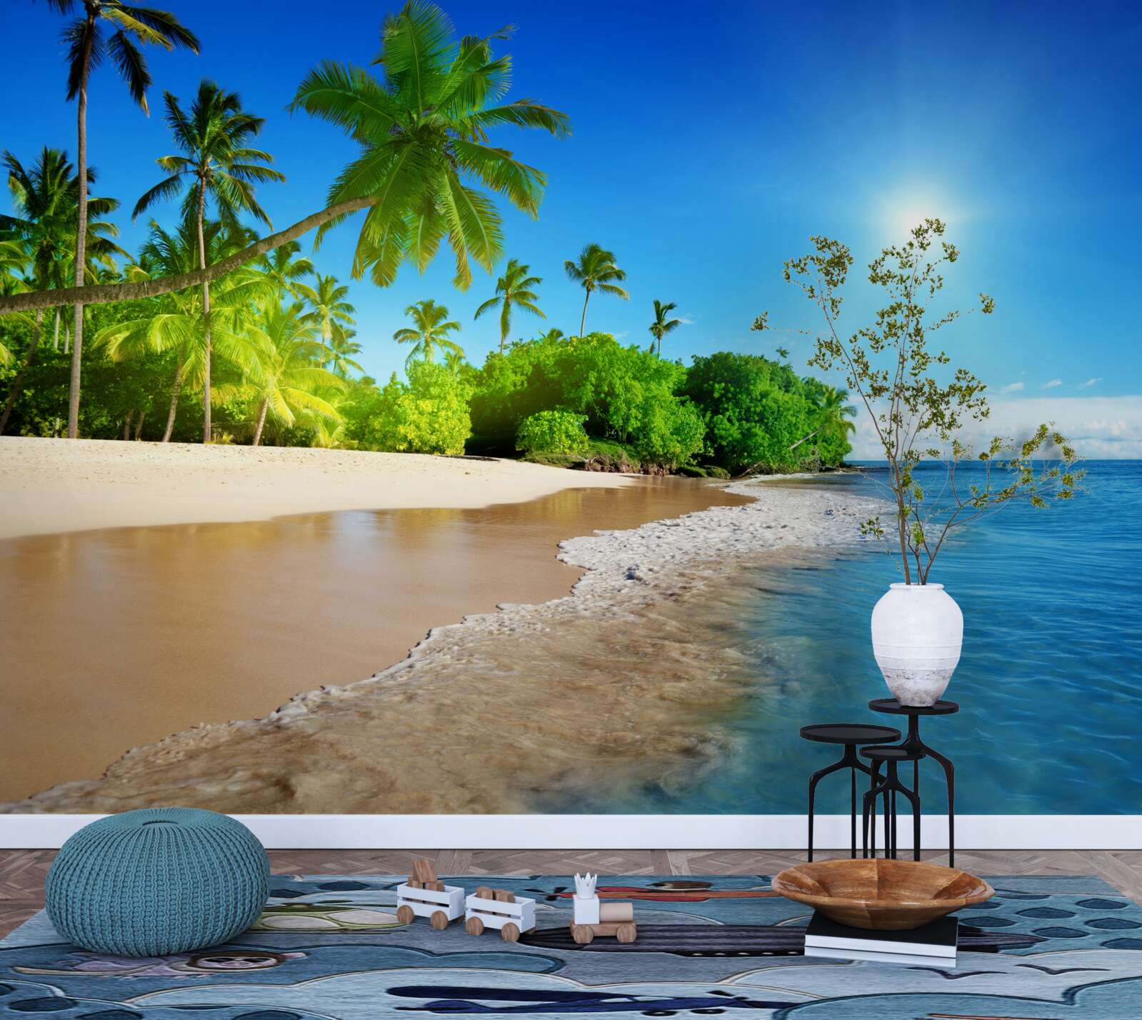 Fototapeta modré pobrežie