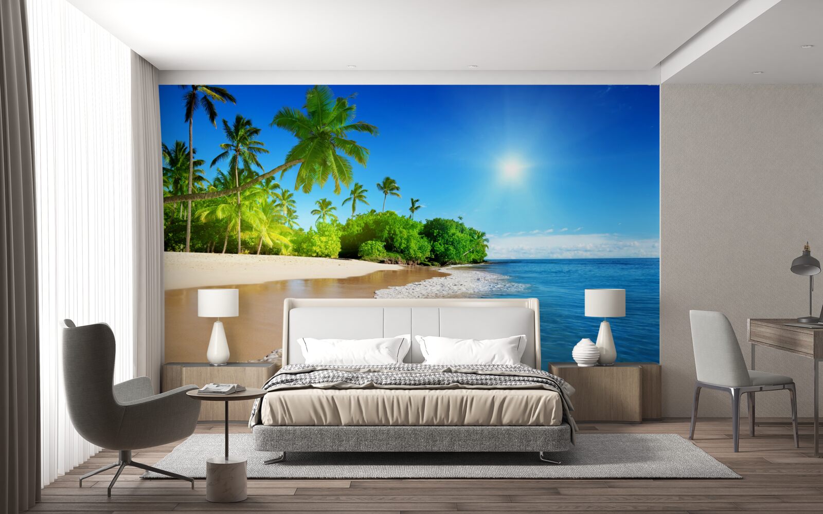 Fototapeta modré pobrežie