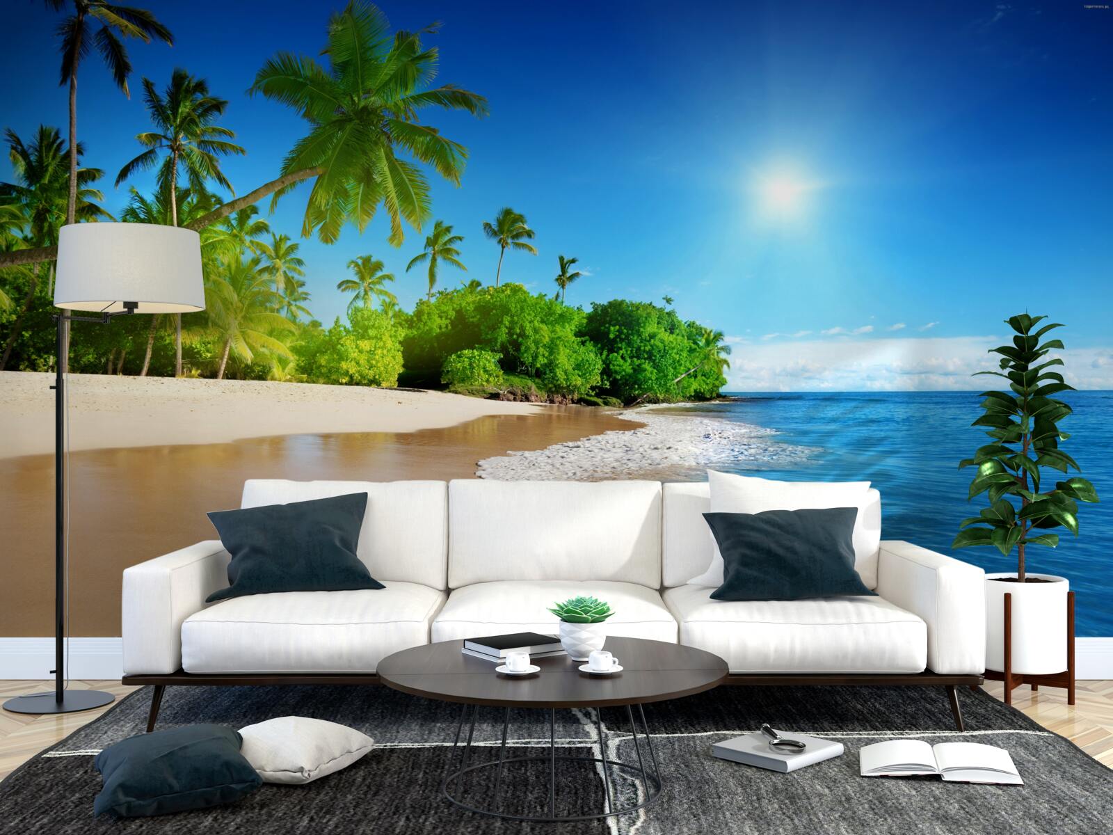 Fototapeta modré pobrežie