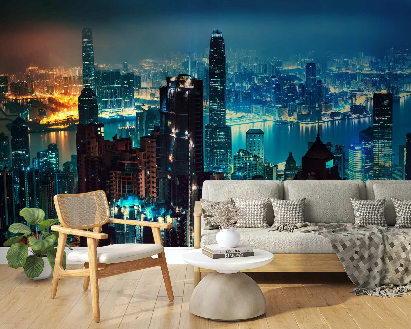 Fototapeta pohľad na veľké mesto v noci