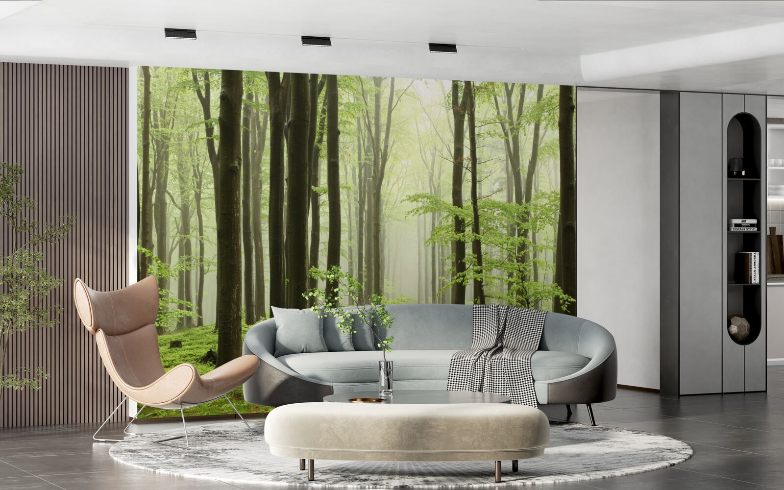 Fototapeta strmý v hustom lese