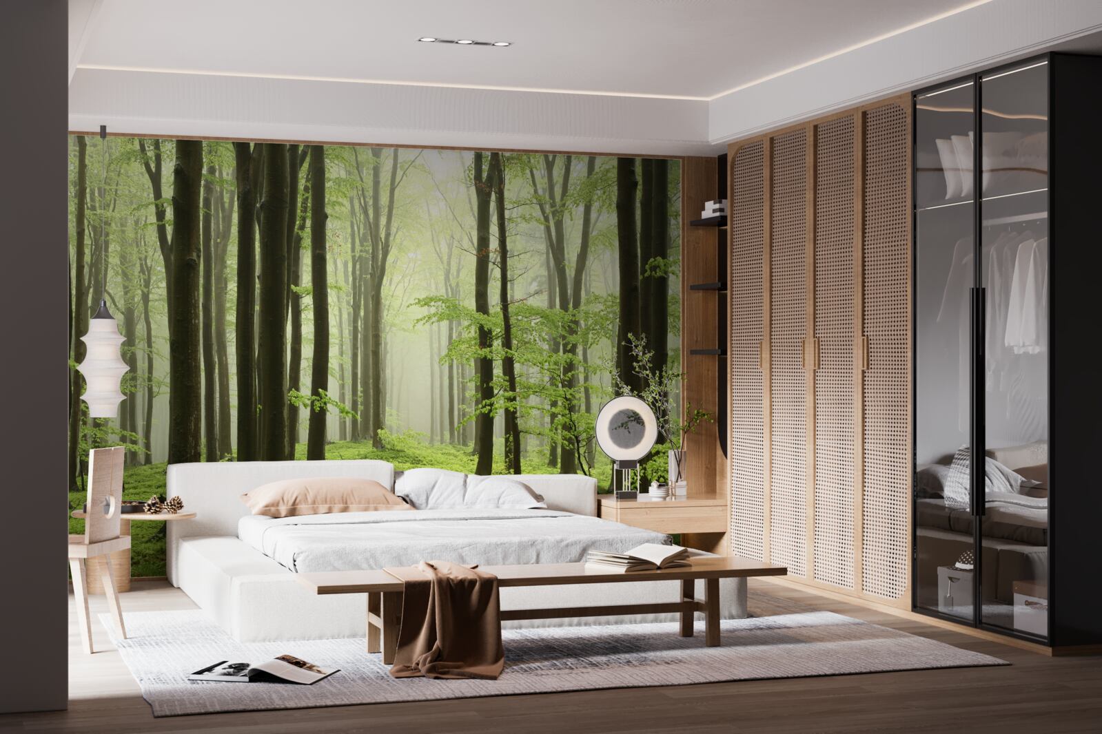 Fototapeta strmý v hustom lese