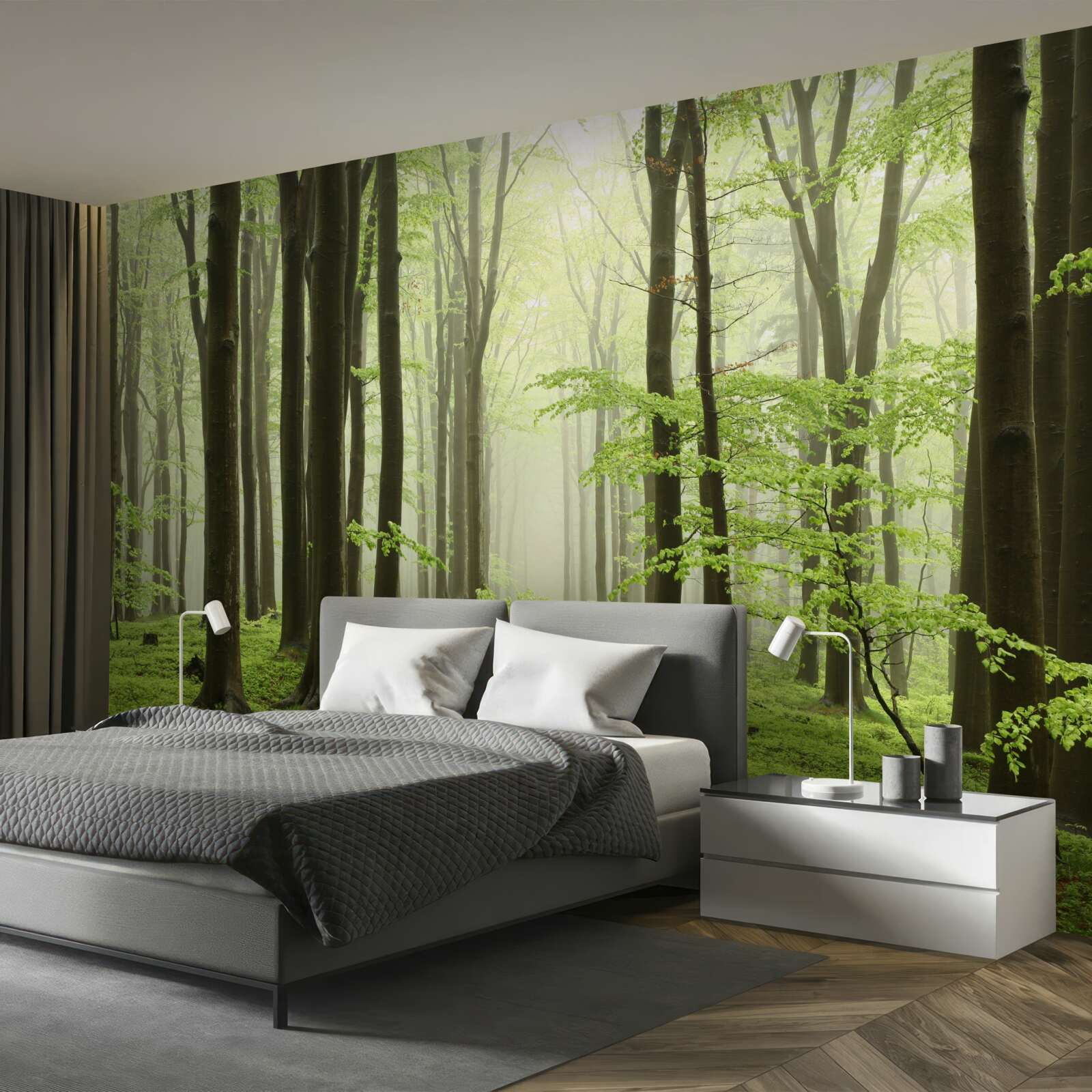 Fototapeta strmý v hustom lese