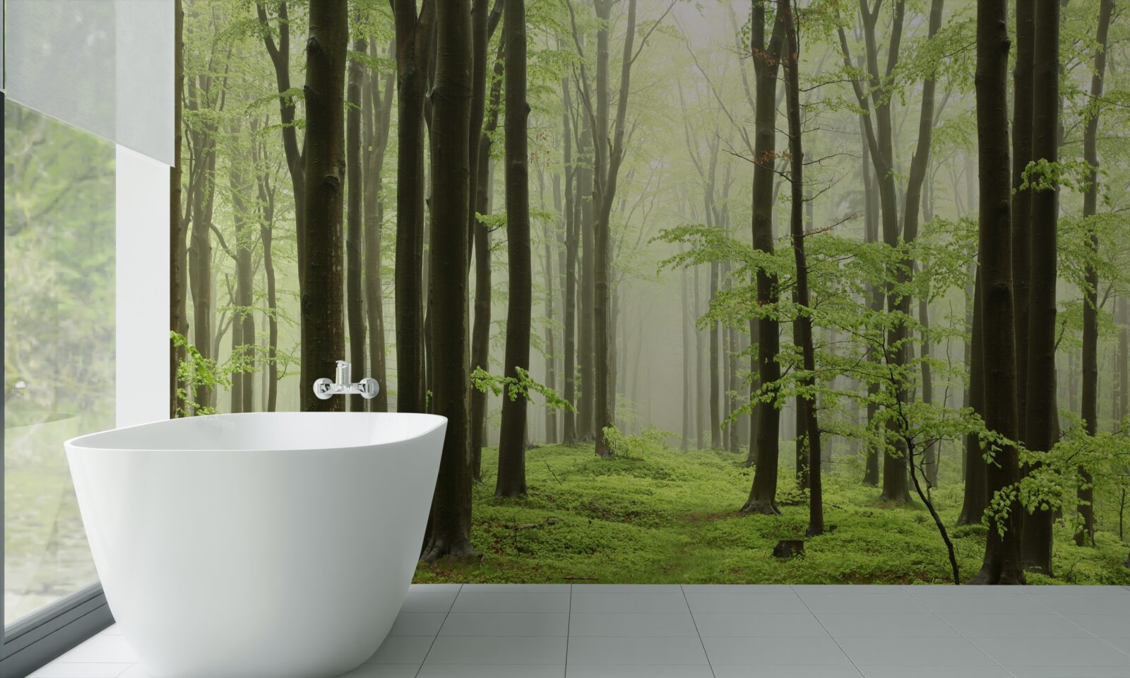 Fototapeta strmý v hustom lese