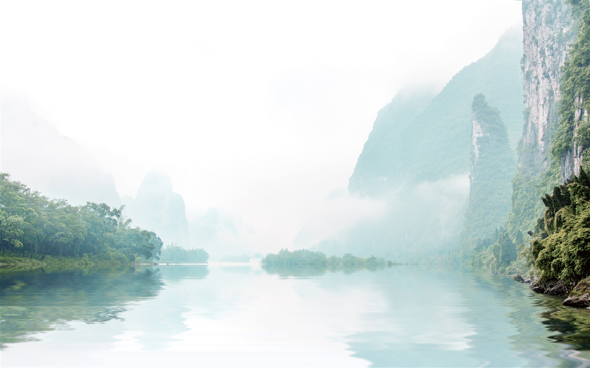 Fototapeta pôsobivá riečna krajina