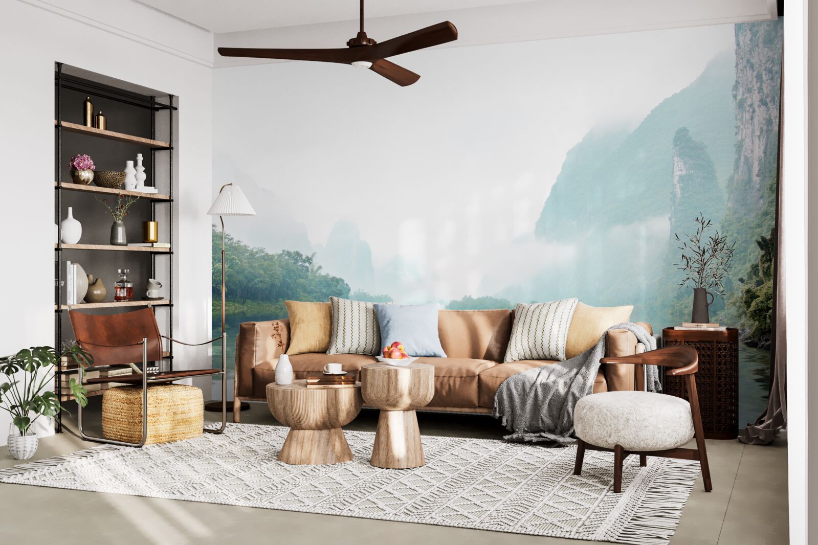 Fototapeta pôsobivá riečna krajina