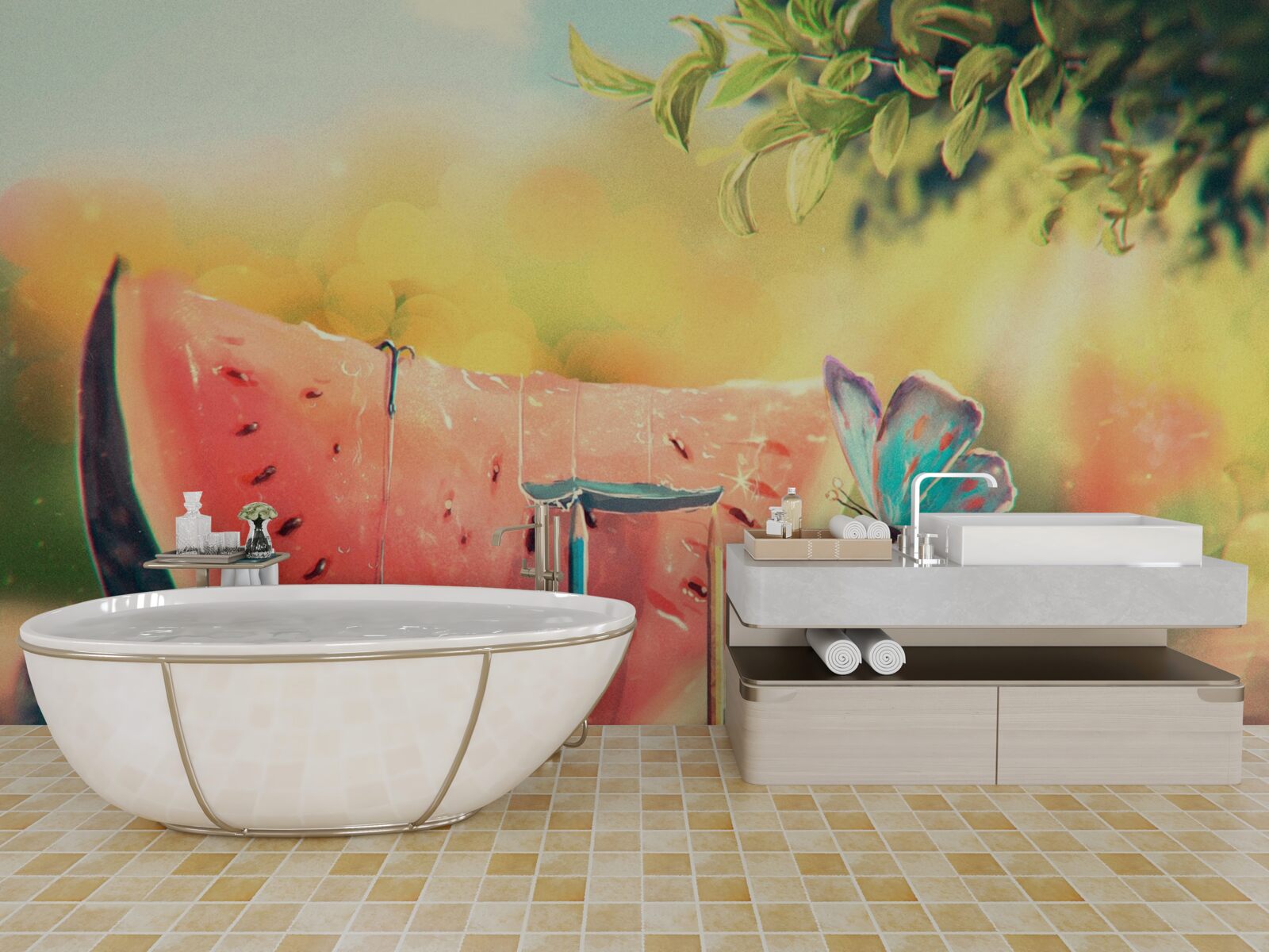 Fototapeta veľký kus sladkého melóna