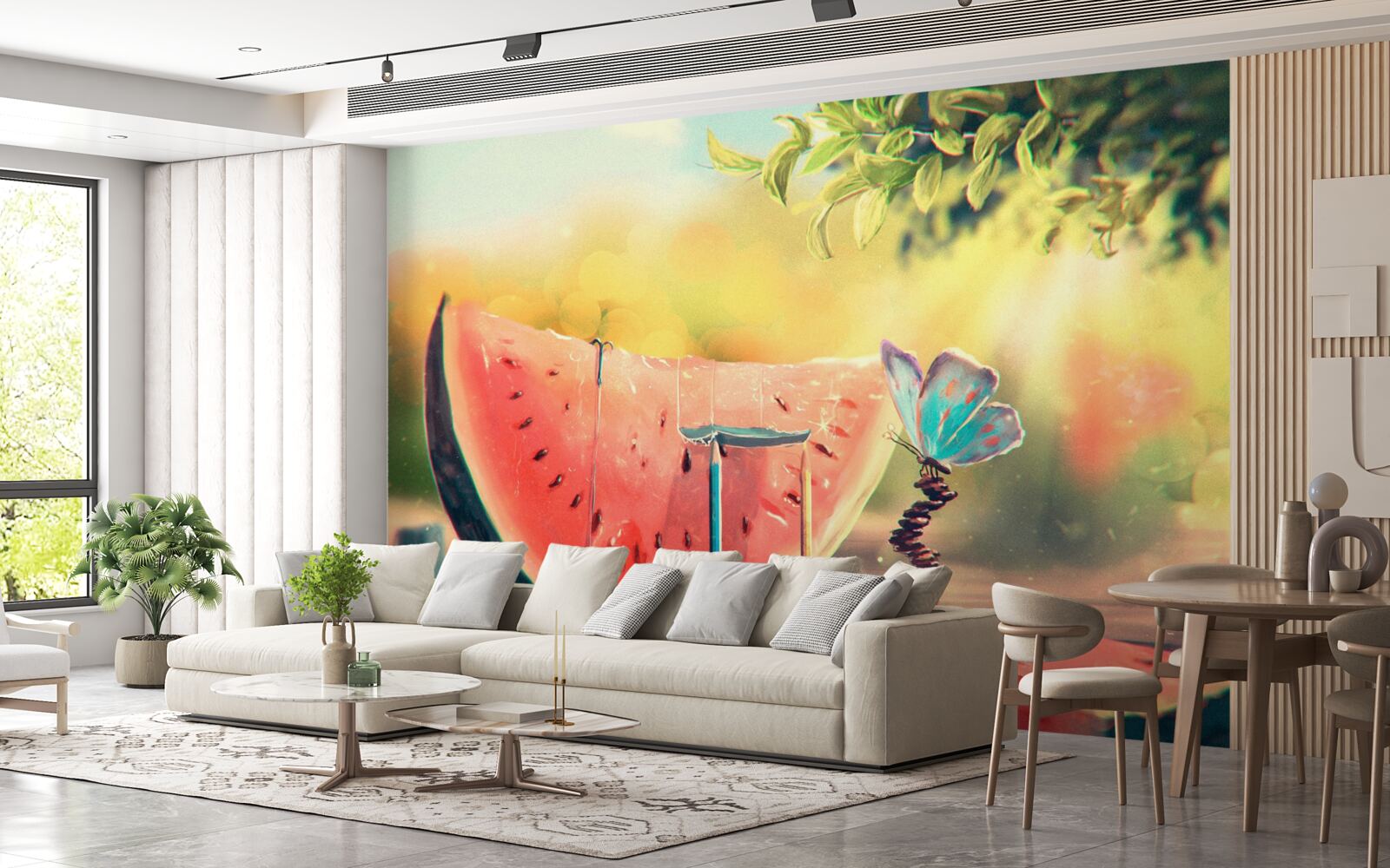 Fototapeta veľký kus sladkého melóna