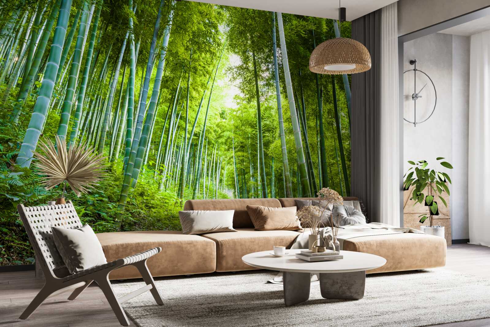 Fototapeta krasny bujny smaragdovy les