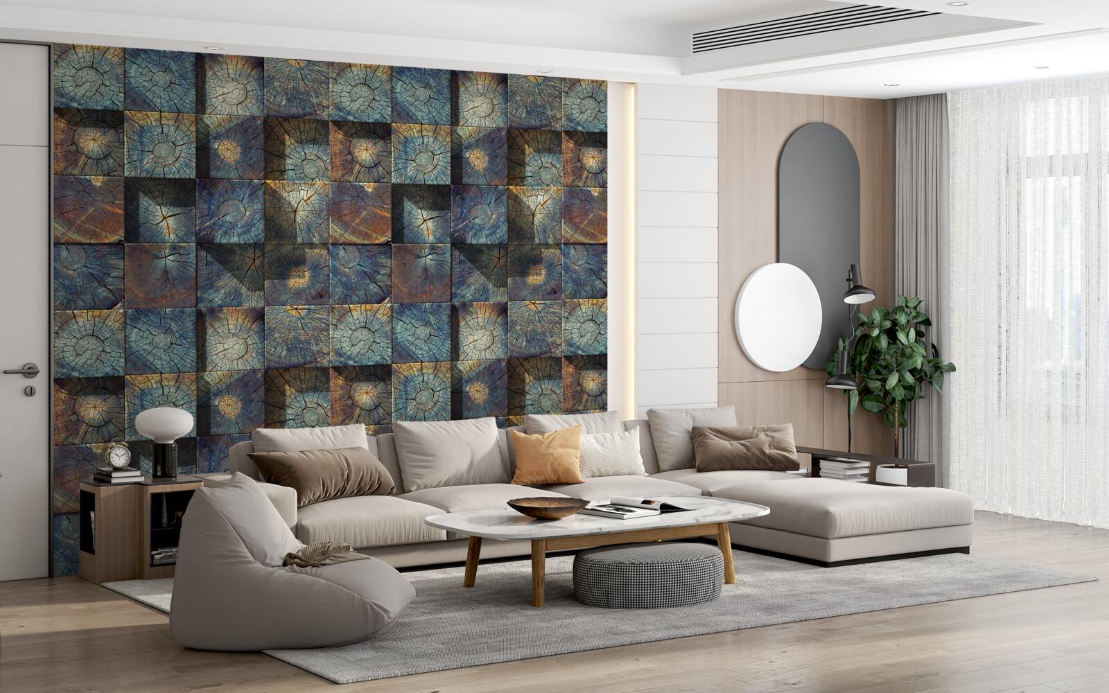 Fototapeta sadenice malých stromov