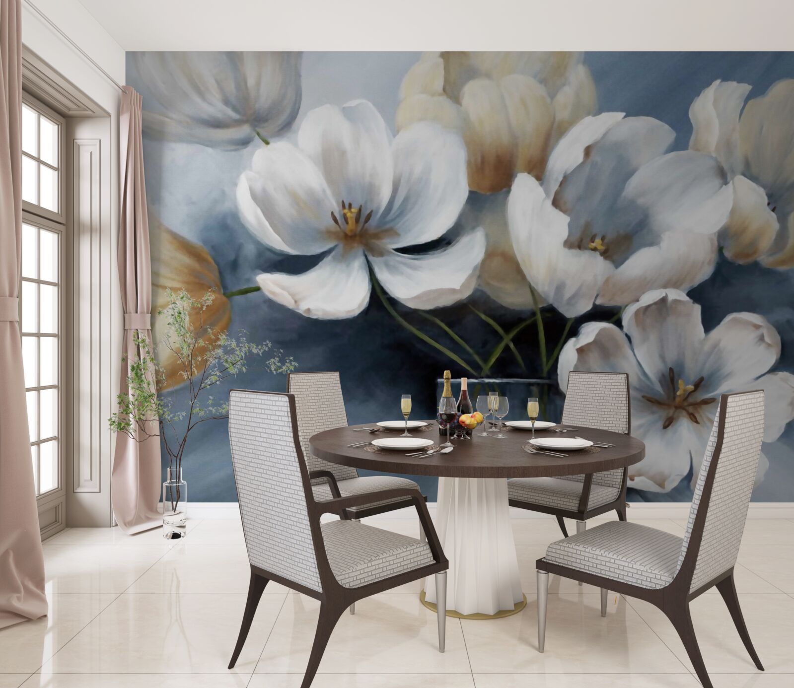 Fototapeta Obrázky so svetlými kvetmi