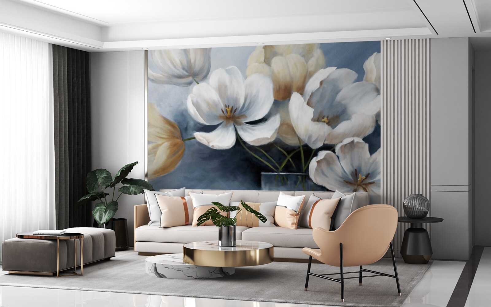 Fototapeta Obrázky so svetlými kvetmi