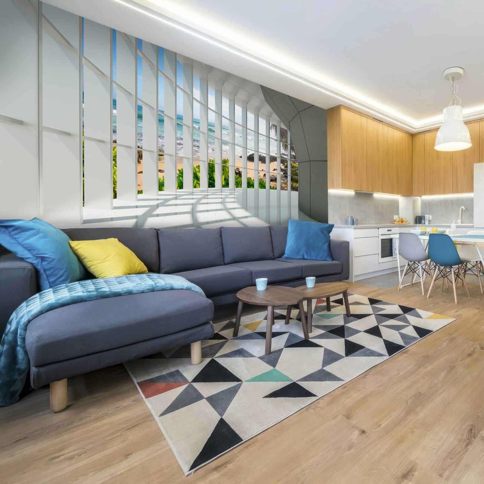 Fototapeta priestranná, svetlá chodba