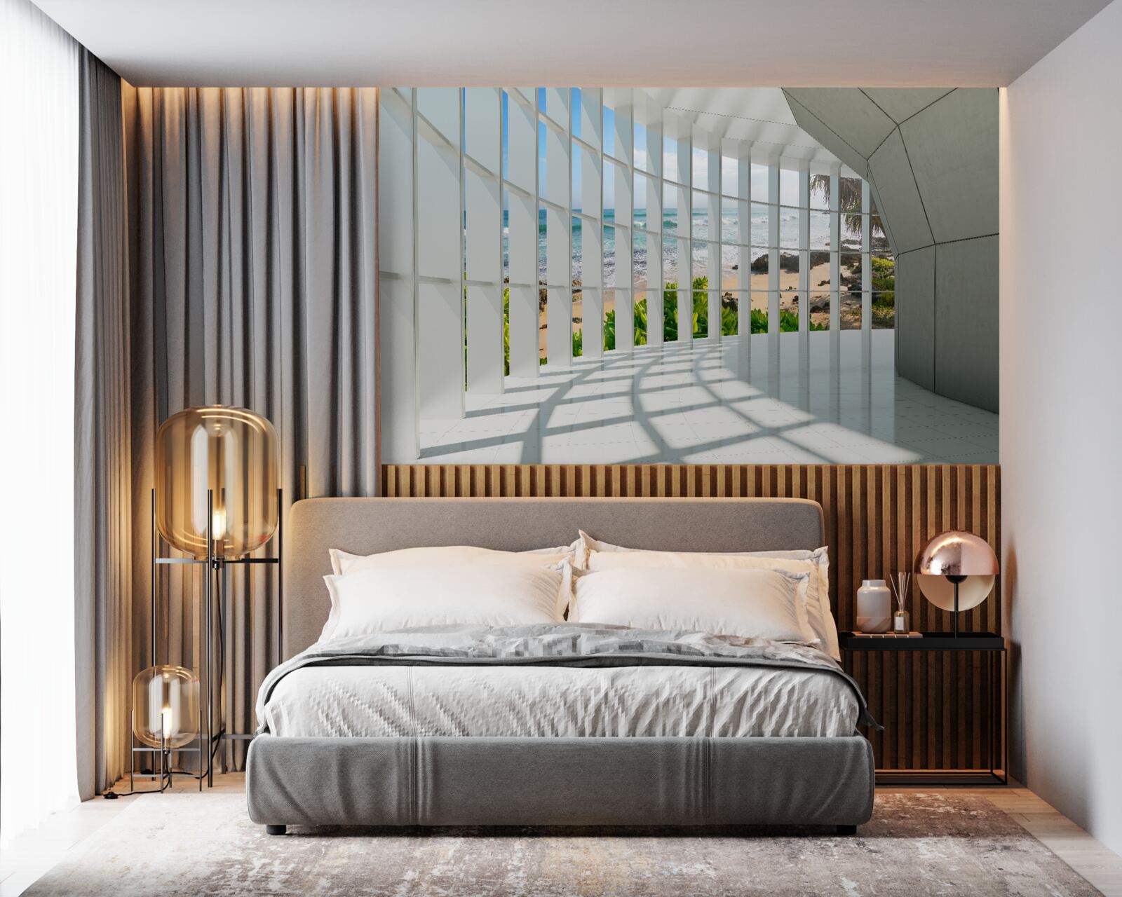 Fototapeta priestranná, svetlá chodba