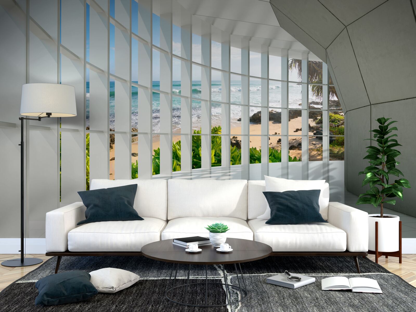 Fototapeta priestranná, svetlá chodba