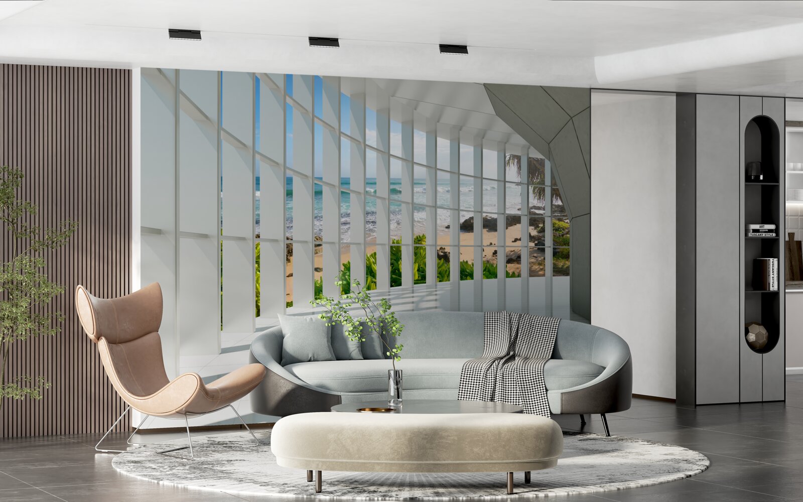 Fototapeta priestranná, svetlá chodba