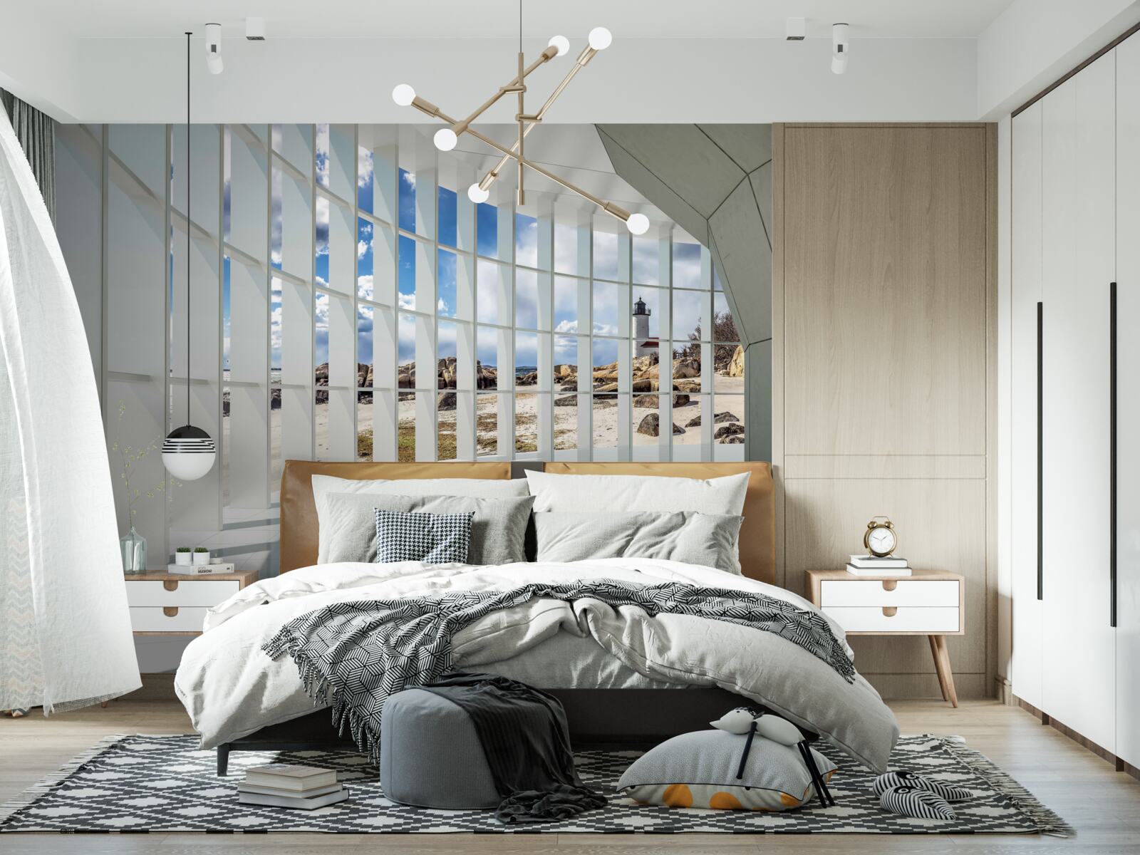 Fototapeta slnečné lúče v tuneli