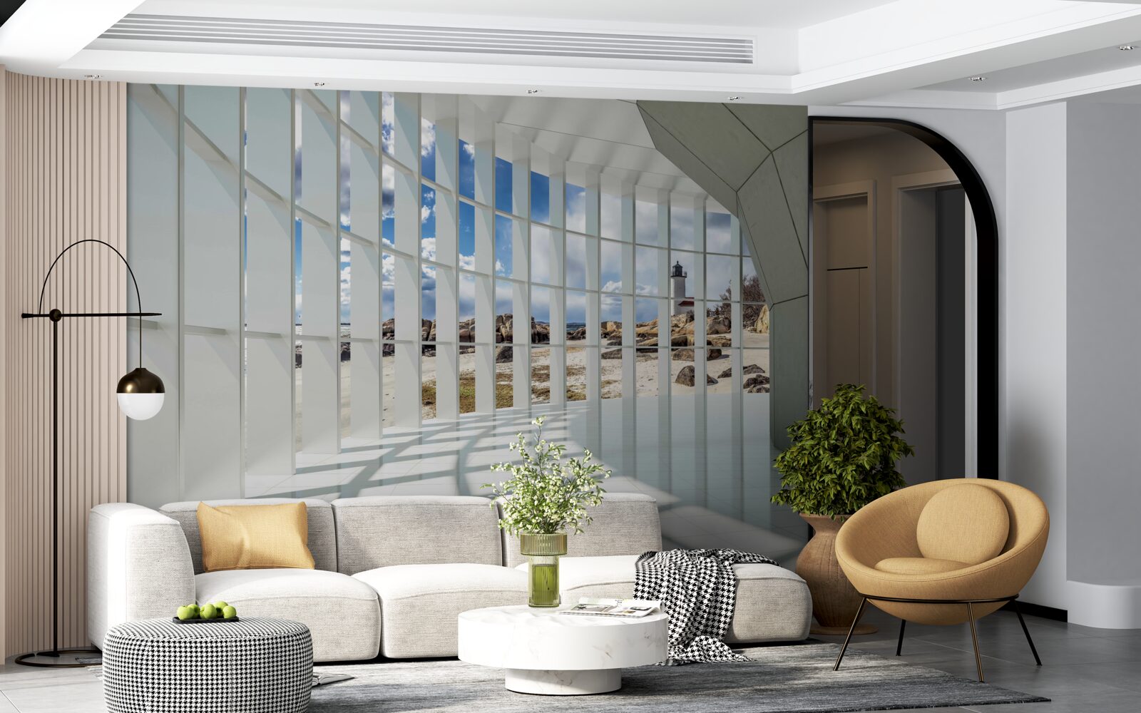 Fototapeta slnečné lúče v tuneli