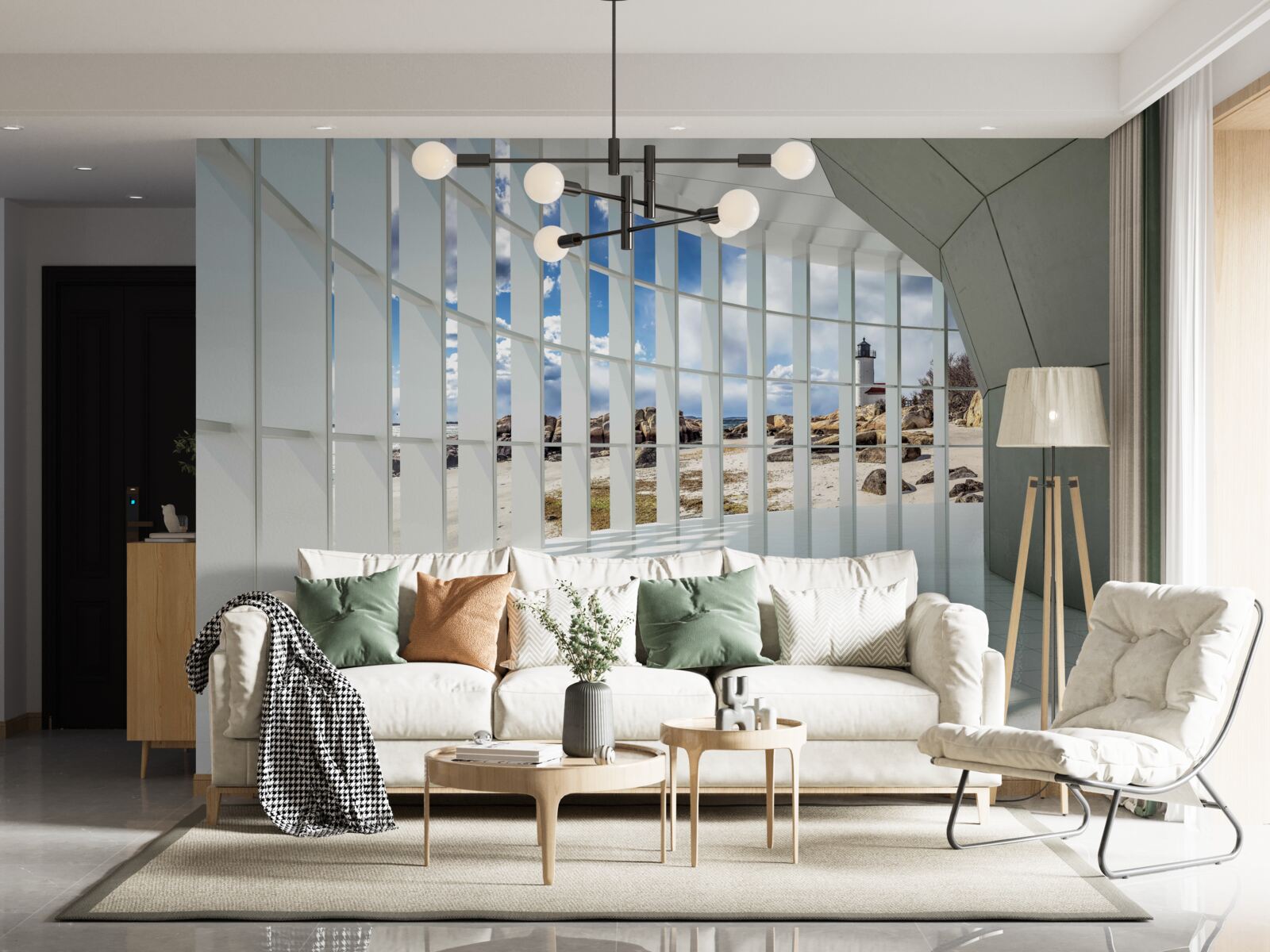 Fototapeta slnečné lúče v tuneli