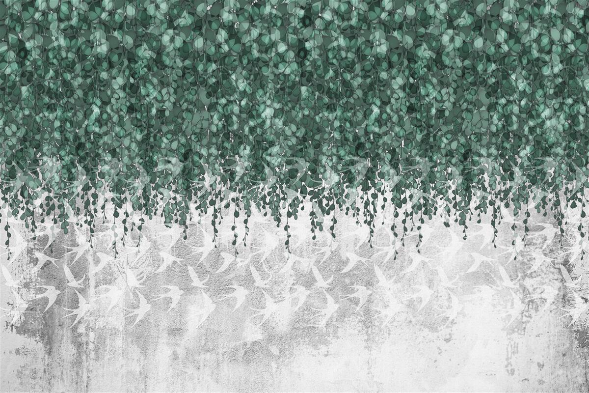 Fototapeta bohaté, zelené, ovisnuté konáre