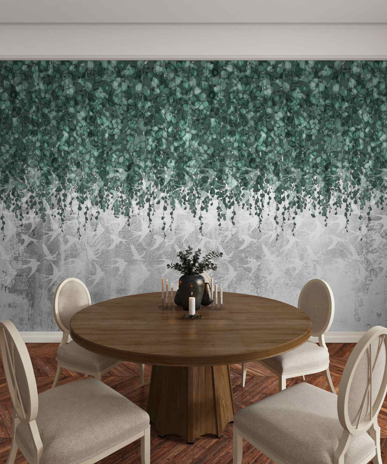 Fototapeta bohaté, zelené, ovisnuté konáre