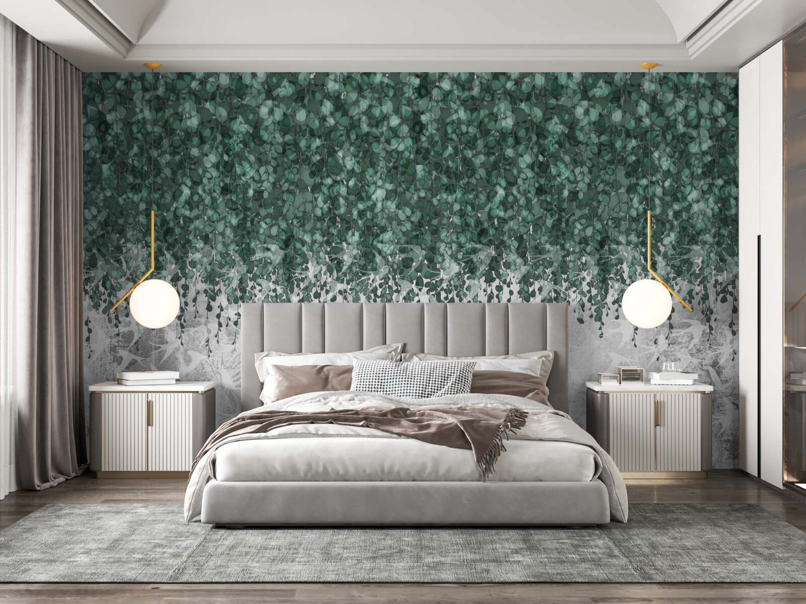 Fototapeta bohaté, zelené, ovisnuté konáre