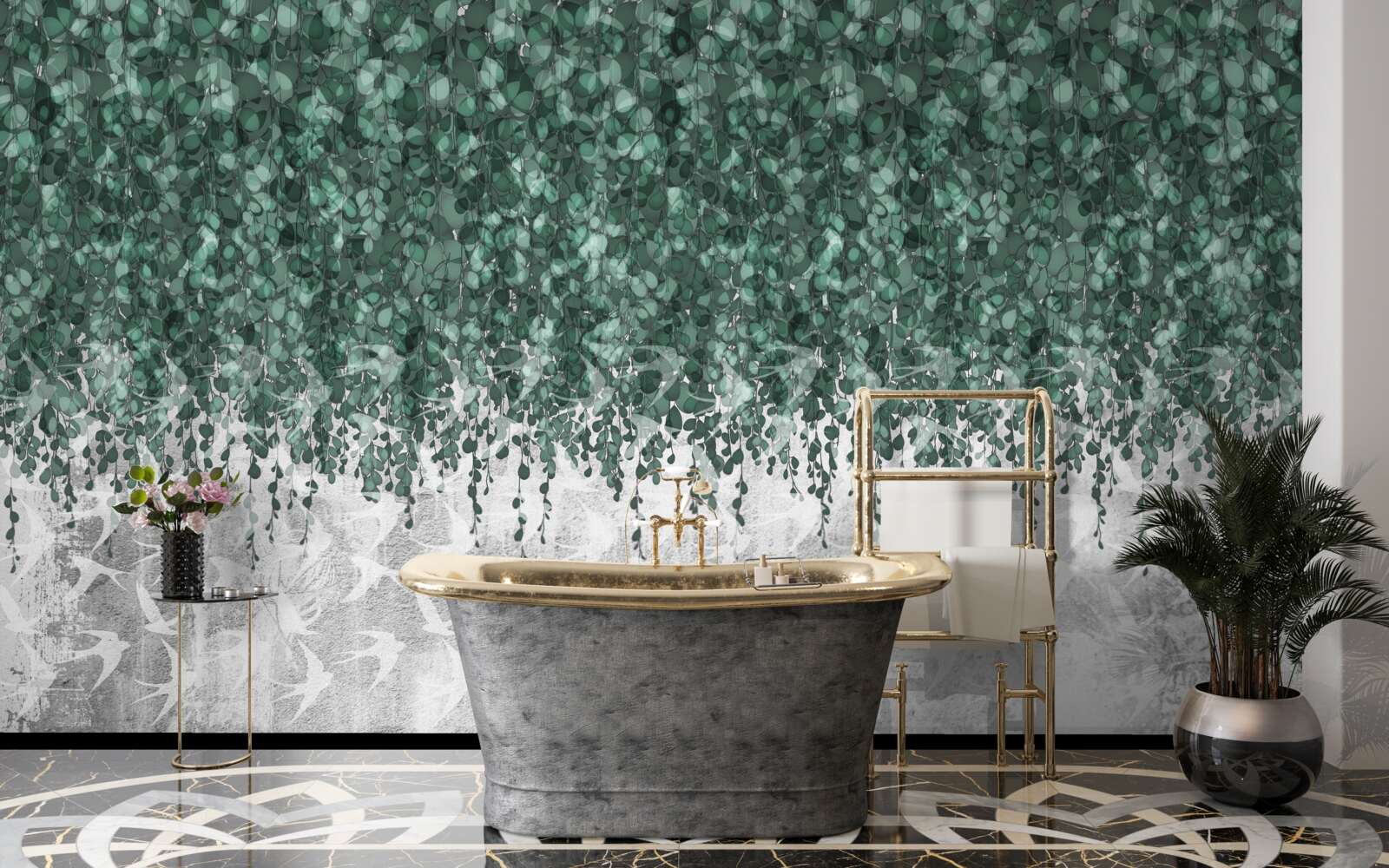 Fototapeta bohaté, zelené, ovisnuté konáre