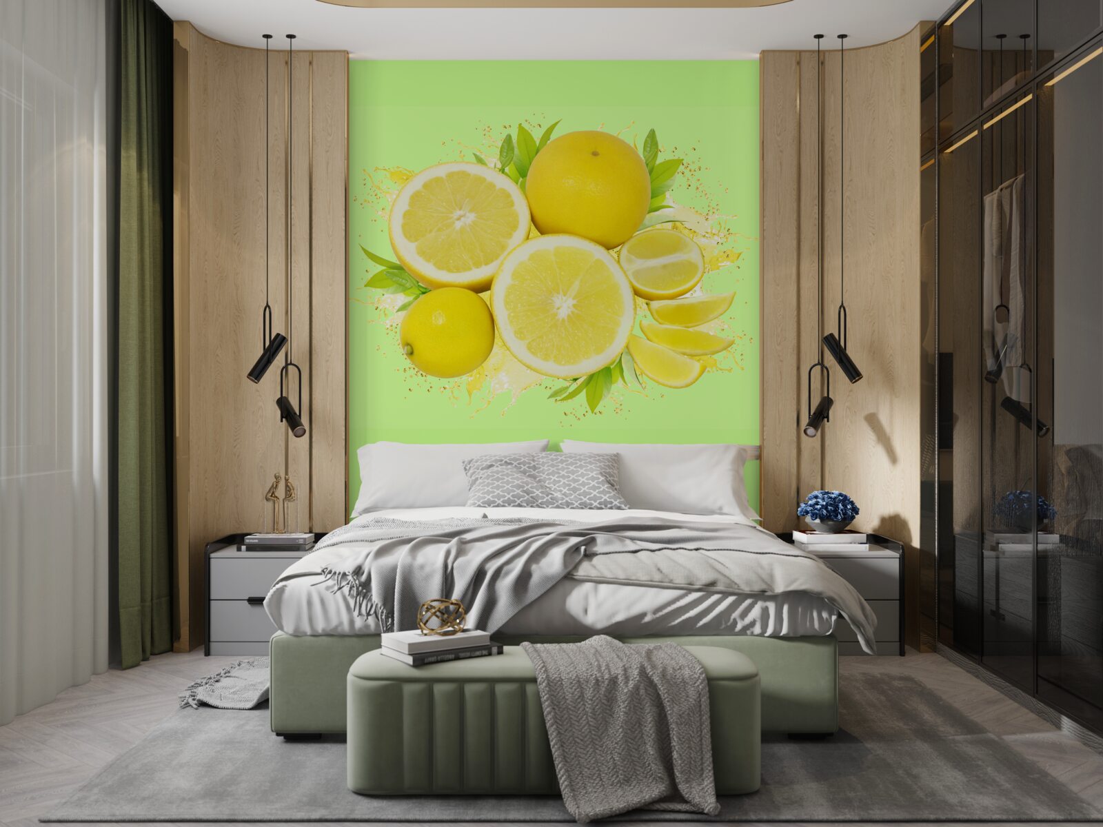 Fototapeta slnečné žlté citróny