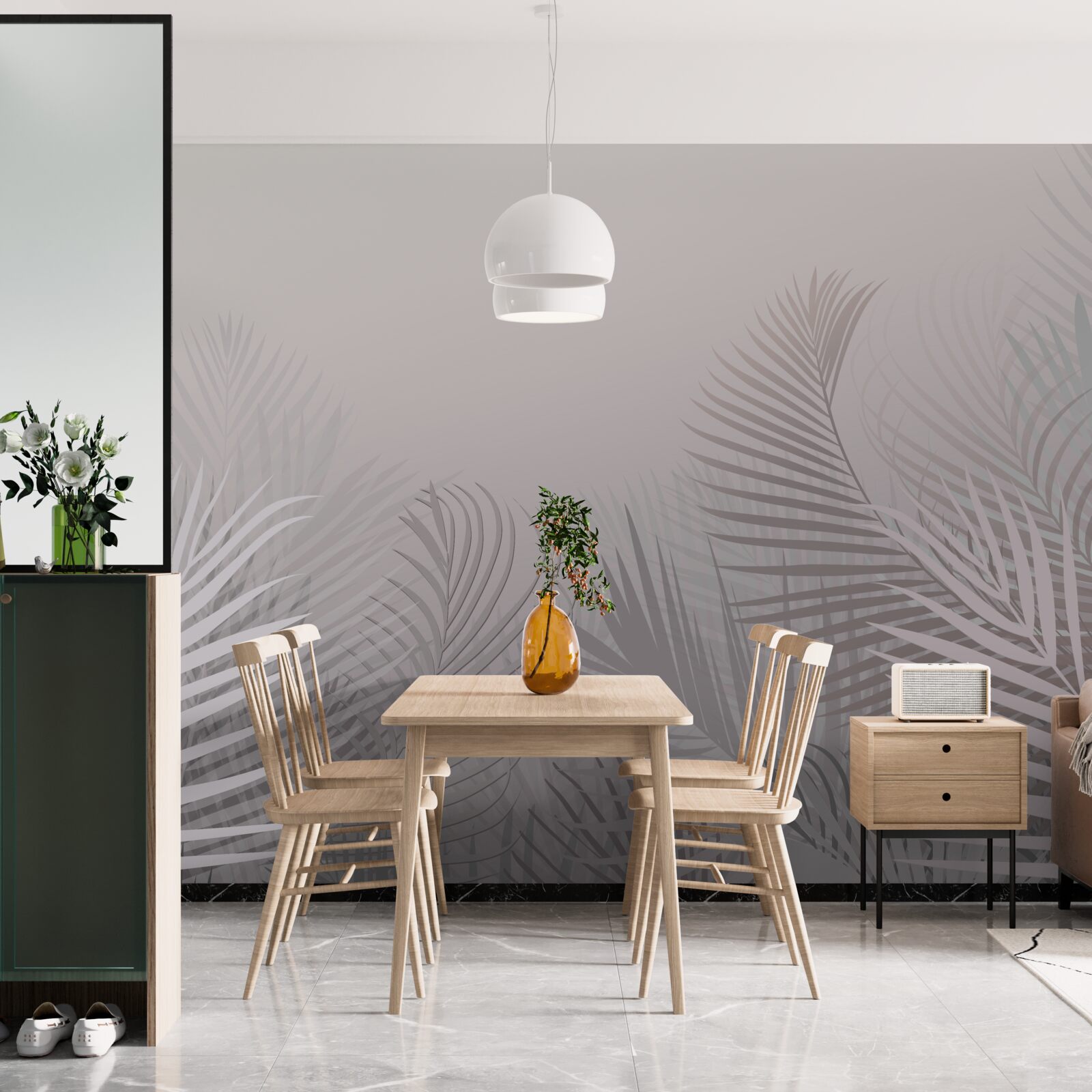 Fototapeta veľké palmové zoznamy