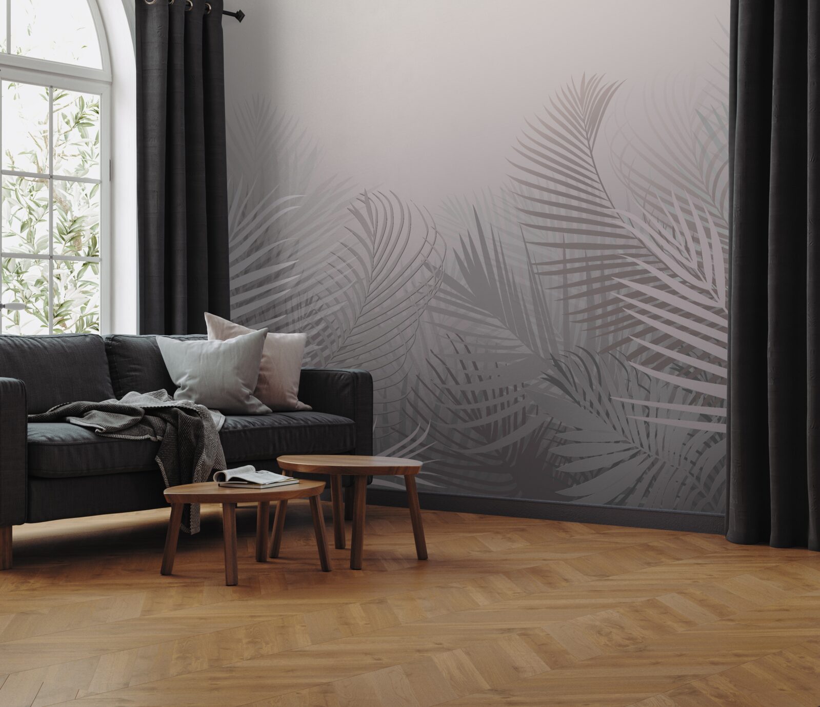 Fototapeta veľké palmové zoznamy