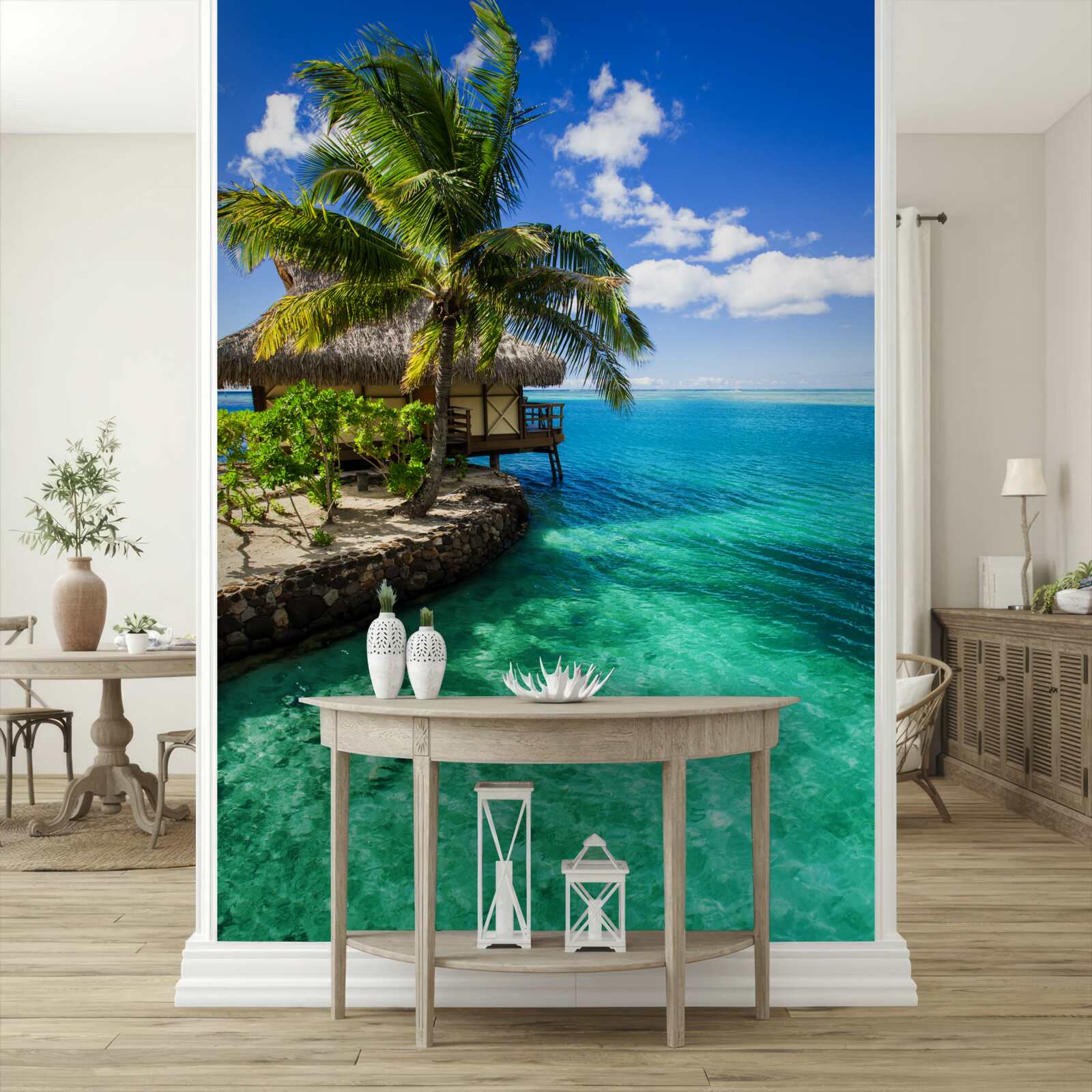 Fototapeta plážový dom na Maldivách